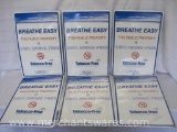 Six Metal Smoke Free Signs, 12 x 18 inches