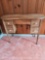 Small Wooden Vanity Table, Five Drawers Porcelain Pulls