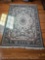 Green/White Patterned Oriental Style Rug, Approximately 57