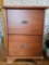 Two Drawer Filing Cabinet, Wood Look