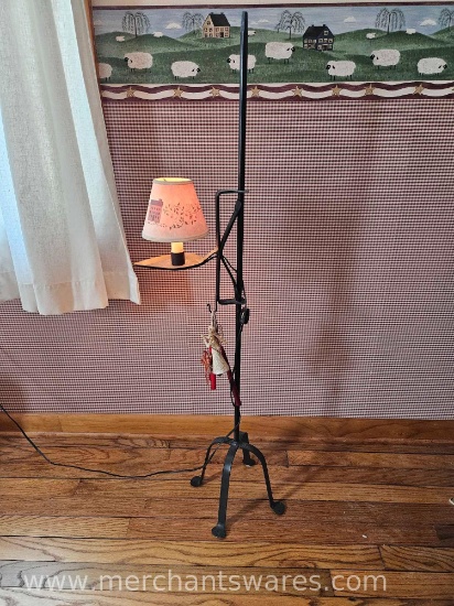 Small Floor Lamp, Bedside Adjustable Stand Lamp