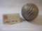 Signed Abelman Blown Glass Ornament in Gift Box, missing Top Hanger, 11oz