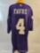 Brett Favre No. 4 Minnesota Vikings NFL Jersey, Reebok 2XL Length +2, 1 lb