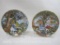 Two Viletta Alice in Wonderland Collector's Plates, The Cheshire Cat #835 A, Alice and the White