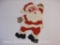 Vintage Melted Plastic Popcorn Santa Christmas Decoration, 10 oz