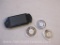 PlayStation PSP Game System and 3 Game Discs including Ultimate Ninja Heroes 2, Coded Arms, and