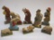 Vintage Wooden Nativity Figures, made in Italy, 1 oz