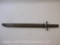 Vintage Bayonet with Wooden Sheath, 1 lb 7 oz