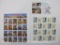US Stamp Sheets includes 1993 Legends of the West Complete Pane of Twenty, Norman Rockwell Souvenir