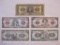 Five Foreign Paper Currency Notes from Ecuador including 1988 100 Sucres, 1967 20 Sucres, 1975 10