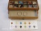 Danbury Mint Silver Tone Earrings with 12 Gemstone Heart Pendants, 15 oz