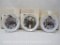 Three Official 1980 Olympic Plates, Moscow Summer Games #4243A, Two Lake Placid Winter Games #7143B,