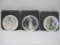 Three Limoges France Porcelain Collector Plates, Original Packaging and Certificates, 2 lbs 11 oz