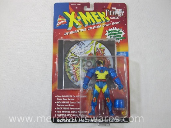 X-Men Wolverine Action Figure, Marvel CD-Rom Comics, The Phoenix Saga, New in Package, 1996 Marvel