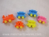 Six Piece Vintage Birthday Candle Holder Train, 2oz