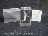 Etched Glass Basketball Player in Gift Box, 1lb 4oz