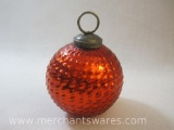 Red Blown Glass Ornament, 4oz