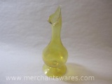 Yellow Glass Corning 8 Inch Bud Vase in Gift Box, 9oz