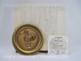 River Shore Ltd. Bronze Collector Plate Fre3deric Remington's The Bronco Buster, Plate No. 9781, 1