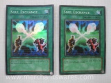 Two Soul Exchange Holographic Foil Yu-Gi-Oh! Trading Cards, 1996 Kazuki Takahashi