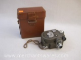 Revere Eight Model 88 8mm Movie Camera with Case (see pictures for condition case, AS IS), 2 lbs 5