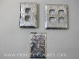 Diamond Plate Metal Switch Plate and Outlet Covers, 1 lb 5 oz