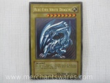 Blue-Eyes White Dragon Holographic Foil Yu-Gi-Oh! Trading Card, 1996 Kazuki Takahashi
