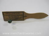 Hollywood Revels of 1936, Hollywood Cabaret & Restaurant Wooden Noisemaker, 2 oz