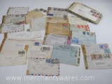 World War II Era Stamped Envelopes, 1940's includes Examined and Opened by Censor, 9 oz