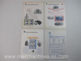 Three USPS American Commemoratives Stamp Panels, 1973 Copernicus, Boston Tea Party, 1975 Pioneer, 5