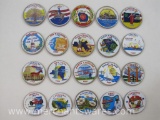Twenty Colorized State Quarters, Sets of Five 1999-2002, 5 oz