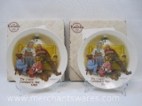 Two Knowles 1854 Csatari Grandparent Plates 1980, The Bedtime Story, Plate No. 03,993A and 00,570A,