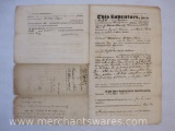 Letter of Indenture from 1832 with Raised Seal, 2 oz