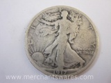 1917 US Walking Liberty Half Dollar Coin, 11.9 g