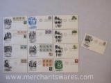 Fourteen First Day Covers including The Wright Brothers, American Trees, Centennial Birthday of the