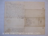 1829 Will of Solomon Williams of West Salem Mercer County PA with Raised Sealed