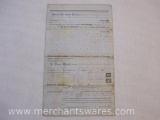 Quit-Claim Deed from Cook County Illinois c. 1860 with Raised Notary Seal