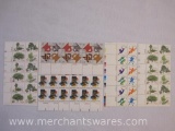 Large Blocks of US Stamps, 13 Cent USA Modern Dance, Photography 15 Cent and More