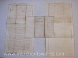 Assorted 1800s Letters of Indenture, see pictures, AS IS, 3 oz