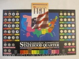 The Complete American Statehood Quarter Collection including 20 Colorized Coins, 1 lb 14 oz