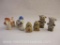 Three Pairs of Vintage Ceramic Dog Salt and Pepper Shakers, made in Japan and more, 7 oz