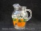 Vintage Glass Orange Juice Pitcher, 1 lb 7 oz