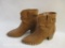 New Time and Tru Brown Heeled Boots, Size 8, 1 lb 9 oz