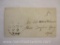 Stampless Cover Black Stamp Cuba NY to Ithaca NY Oct 29