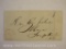 Stampless Cover Red Stamp Homer NY to Ithaca NY Nov 2 1846