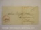 Stampless Cover Red Stamp Waterford NY to Albany NY April 5 1829
