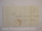 Stampless Cover Red Stamp Albany NY to Mohawk Valley NY April 8 1845