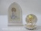Two Precious Moments Items, Mermaid of the Month October, I Believe in Miracles Plaque, 8 oz