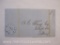 Stampless Cover Blue Stamp Romulus NY to Albany NY Jul 8 1847