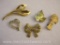 Five Gold Tone Pins including Gerry Heart Pin and More, 2 oz